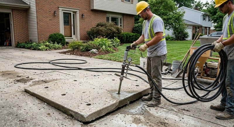 Slab Leveling in West Des Moines, IA